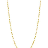 18k Yellow Gold Flat Link Chain 18''