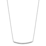 Petite Diamond Pave Forever Bar Necklace