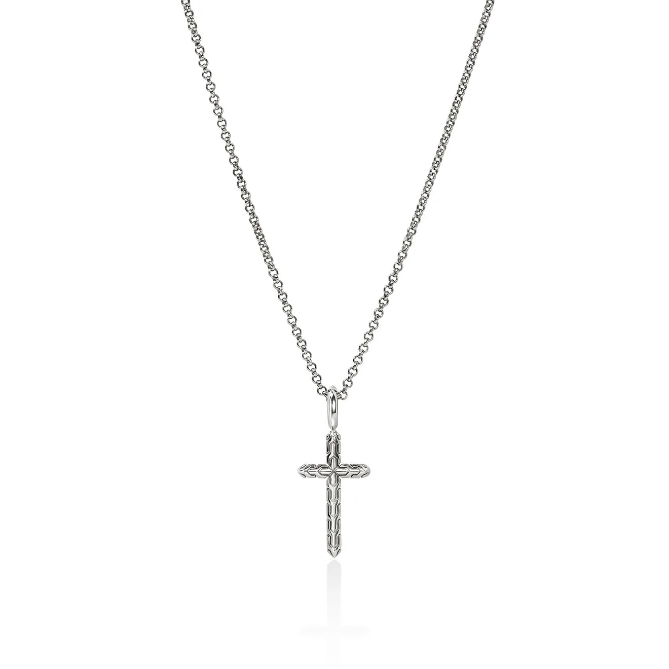 JH Essential Cross Necklace, Sterling Silver
