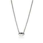 Icon Stud Necklace, Sterling Silver, Diamonds, 1.5MM