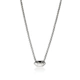 Icon Stud Necklace, Sterling Silver, Diamonds, 1.5MM