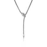 Naga Lariat, Sterling Silver, 2.5MM