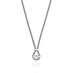 Icon Necklace, Sterling Silver, Tanzanite, Diamonds, 1.8MM