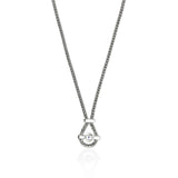 Icon Necklace, Sterling Silver, Tanzanite, Diamonds, 1.8MM