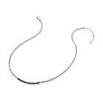 JH Essential Pavé Necklace, Sterling Silver, Gemstones, 2.5MM