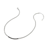 JH Essential Pavé Necklace, Sterling Silver, Gemstones, 2.5MM