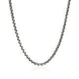 Box Chain Necklace, Sterling Silver, 6MM