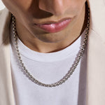 Box Chain Necklace, Sterling Silver, 6MM