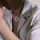 Rata Chain Pendant Necklace, Silver, Gold