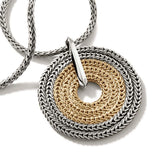 Rata Chain Pendant Necklace, Silver, Gold