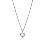 JH Essential Heart Pendant Necklace, Sterling Silver, Gold, 1.5MM