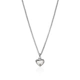 JH Essential Heart Pendant Necklace, Sterling Silver, Gold, 1.5MM