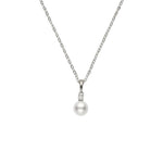 Akoya Diamond and Pearl Pendant Necklace