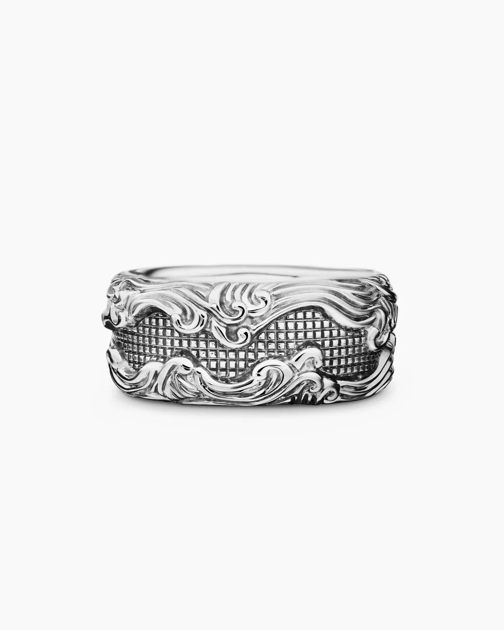 WAVES BAND RING Sterling Silver, 10.5mm