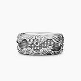 WAVES BAND RING Sterling Silver, 10.5mm