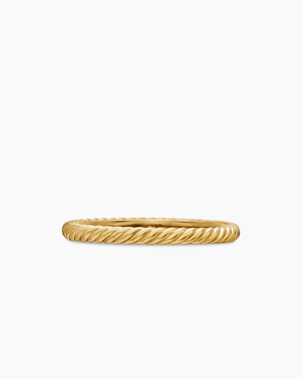 CABLE COLLECTIBLES STACK RING 18K Yellow Gold, 2mm