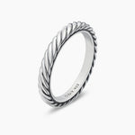 CABLE COLLECTIBLES® STACK RING Sterling Silver, 3mm