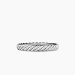 CABLE COLLECTIBLES® STACK RING Sterling Silver, 3mm