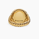 Sculpted Cable Pinky Ring 18K Yellow Gold, 13mm