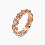 Sculpted Cable Flex Band Ring