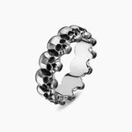 MEMENTO MORI SKULL BAND RING Sterling Silver, 8.5mm