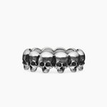 MEMENTO MORI SKULL BAND RING Sterling Silver, 8.5mm