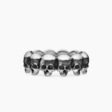 MEMENTO MORI SKULL BAND RING Sterling Silver, 8.5mm
