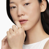 PETITE HELENA RING Sterling Silver with 18K Yellow Gold, Pearls and Diamonds, 2.5mm
