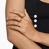 Sculpted Cable Band Ring in 18K Yellow Gold, 6mm