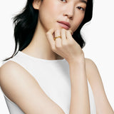 SCULPTED CABLE BAND RING 18K Yellow Gold, 4.6mm