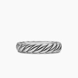 SCULPTED CABLE BAND RING Sterling Silver, 4.6mm