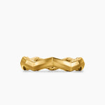 Zig Zag Stax Ring in 18K Yellow Gold, 3mm
