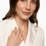 PETITE CABLE OPEN RING Sterling Silver with 14K Yellow Gold and Green Onyx, 3.4mm