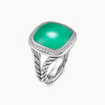 ALBION® RING Sterling Silver with Lagoon Orchid and Diamonds, 15mm
