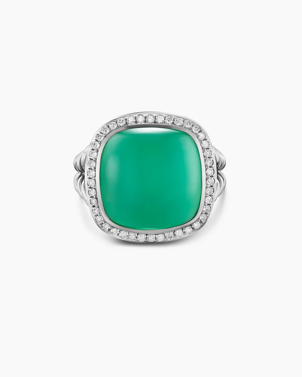 ALBION® RING Sterling Silver with Lagoon Orchid and Diamonds, 15mm