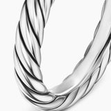 Cable Band Ring Sterling Silver, 3.4mm