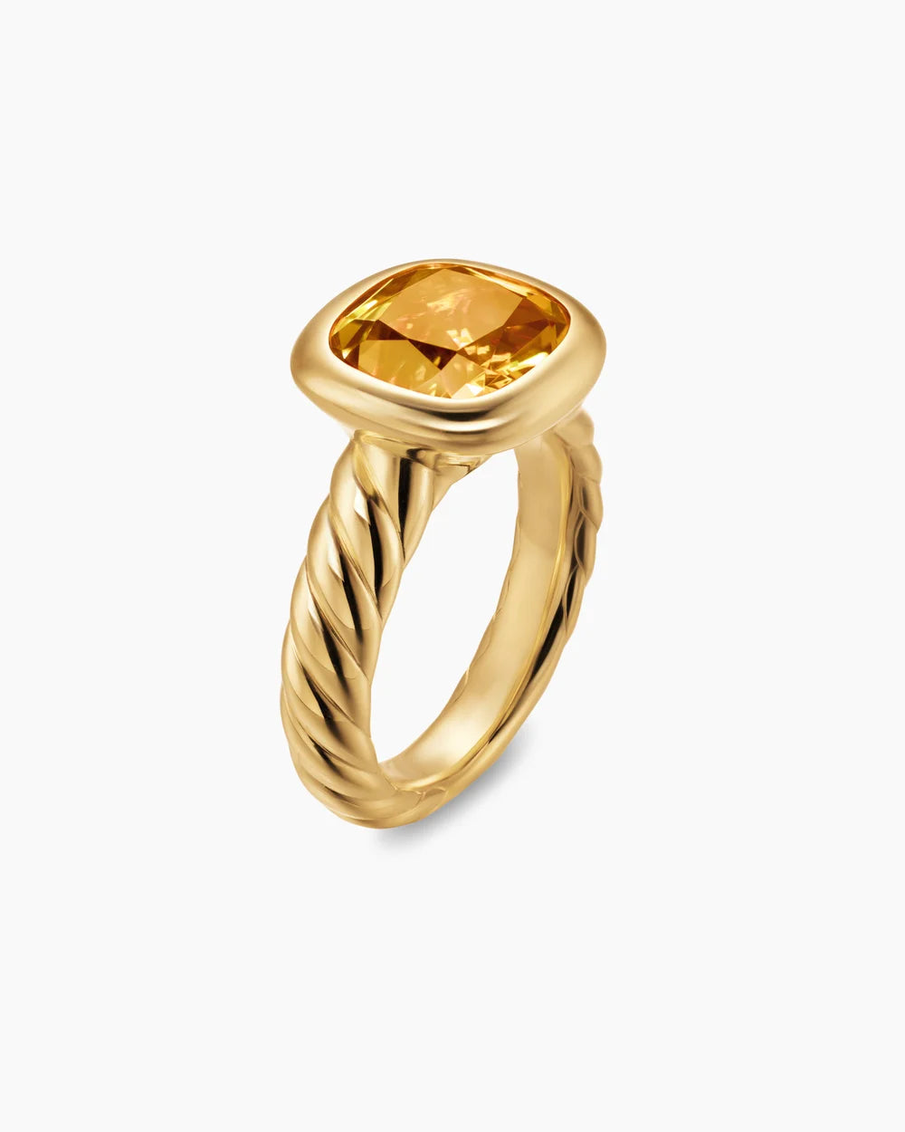 DY MERCER® COLOR STONE RING 18K Yellow Gold with Citrine, 10mm