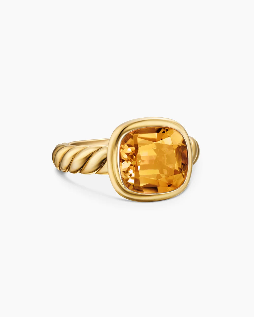 DY MERCER® COLOR STONE RING 18K Yellow Gold with Citrine, 10mm