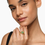 DY MERCER® COLOR STONE RING 18K Yellow Gold with Prasiolite, 10mm