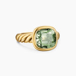 DY MERCER® COLOR STONE RING 18K Yellow Gold with Prasiolite, 10mm