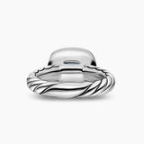 DY Mercer® Color Stone Ring Sterling Silver with 18K Yellow Gold and Sky Blue Topaz, 10mm