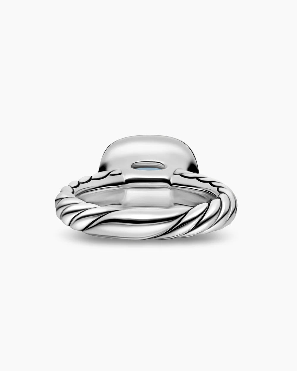 DY Mercer® Color Stone Ring Sterling Silver with 18K Yellow Gold and Prasiolite, 10mm