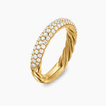 DY MERCER® PAVÉ BAND RING 18K Yellow Gold with Diamonds, 3.7mm