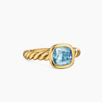 DY MERCER® COLOR STONE RING 18K Yellow Gold with Sky Blue Topaz, 7mm
