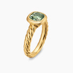 DY MERCER® COLOR STONE RING 18K Yellow Gold with Prasiolite, 7mm