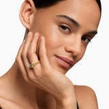 DY MERCER® COLOR STONE RING 18K Yellow Gold with Prasiolite, 7mm
