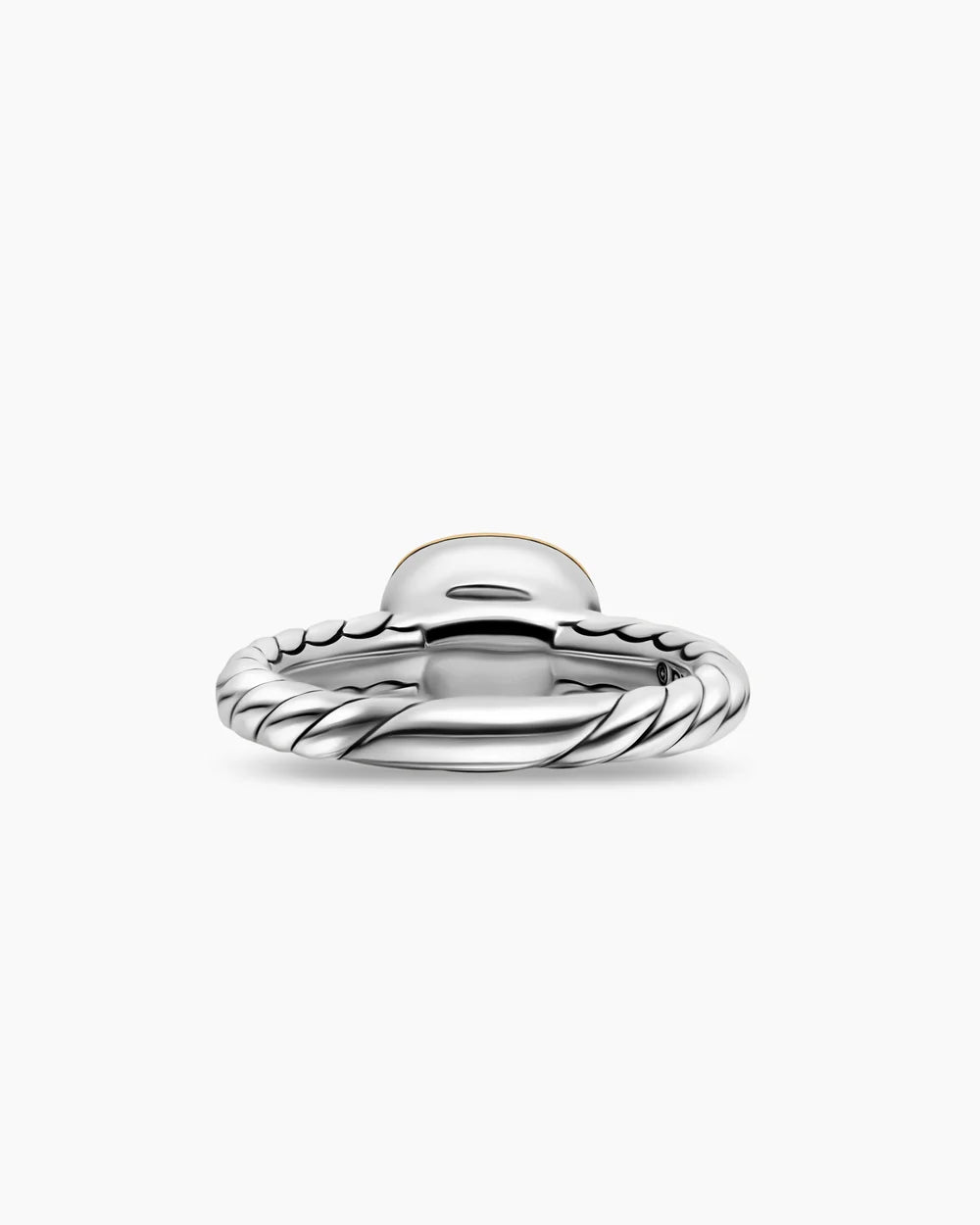 DY Mercer® Color Stone Ring Sterling Silver with 18K Yellow Gold and Amethyst, 7mm