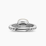 DY Mercer® Color Stone Ring Sterling Silver with 18K Yellow Gold and Champagne Citrine, 7mm