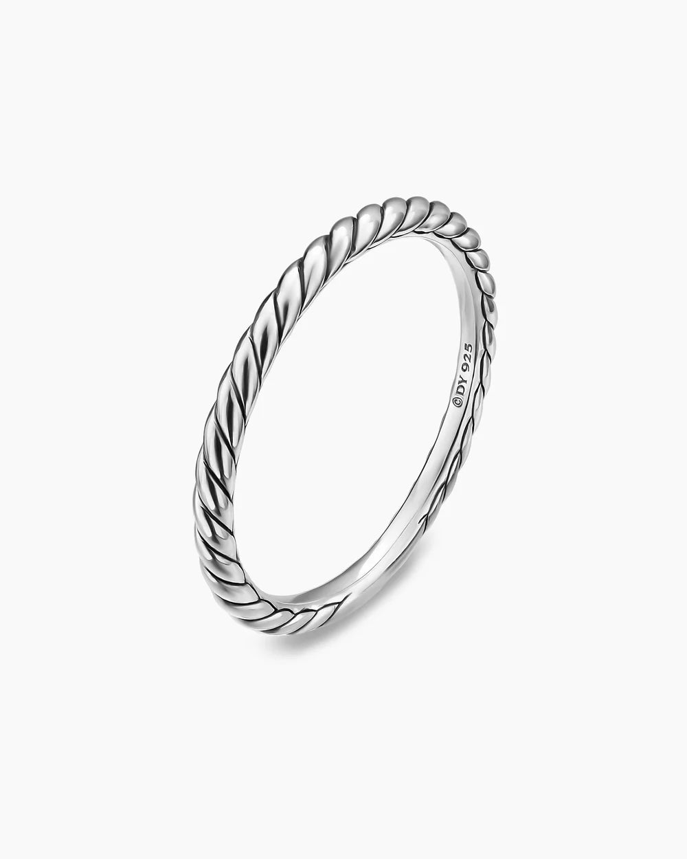 CABLE BAND RING Sterling Silver, 1.7mm