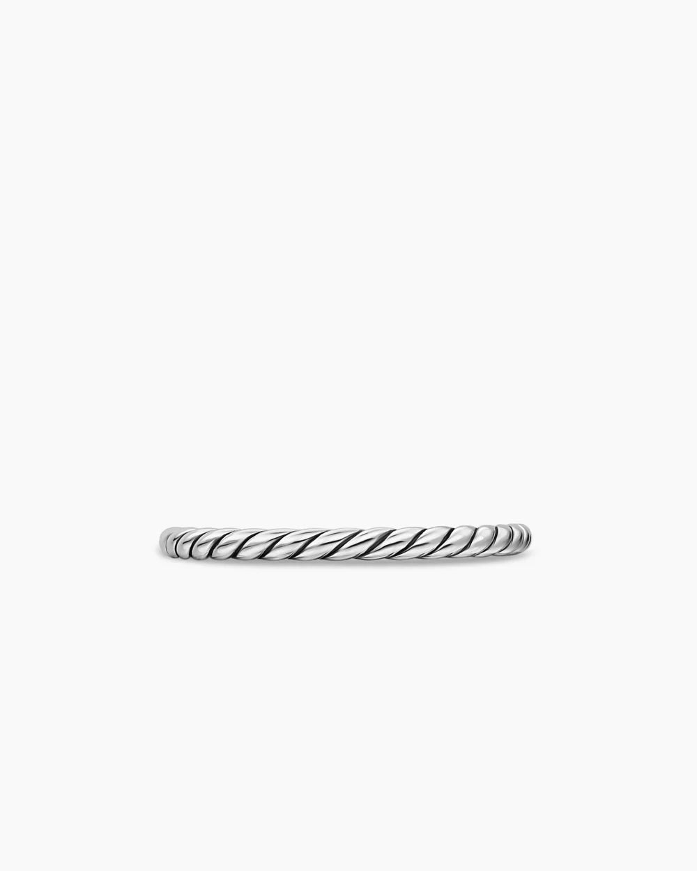 CABLE BAND RING Sterling Silver, 1.7mm